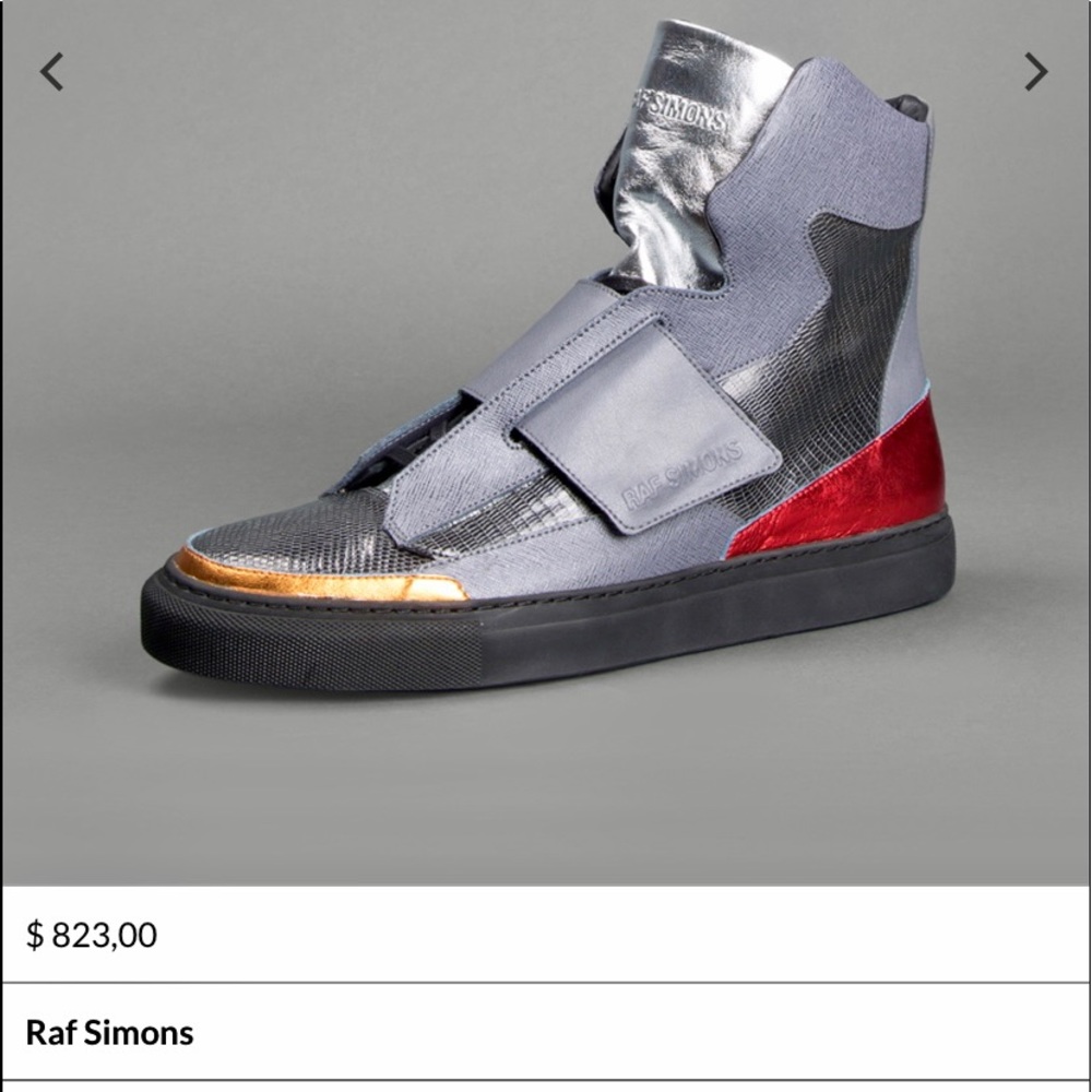 men Raf Simons high sneakers